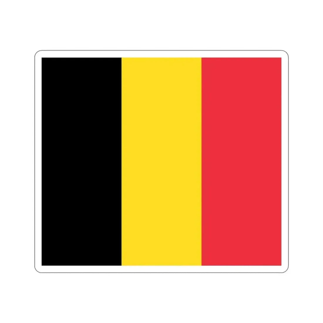 Flag of Belgium STICKER Vinyl Die-Cut Decal - The Sticker Space