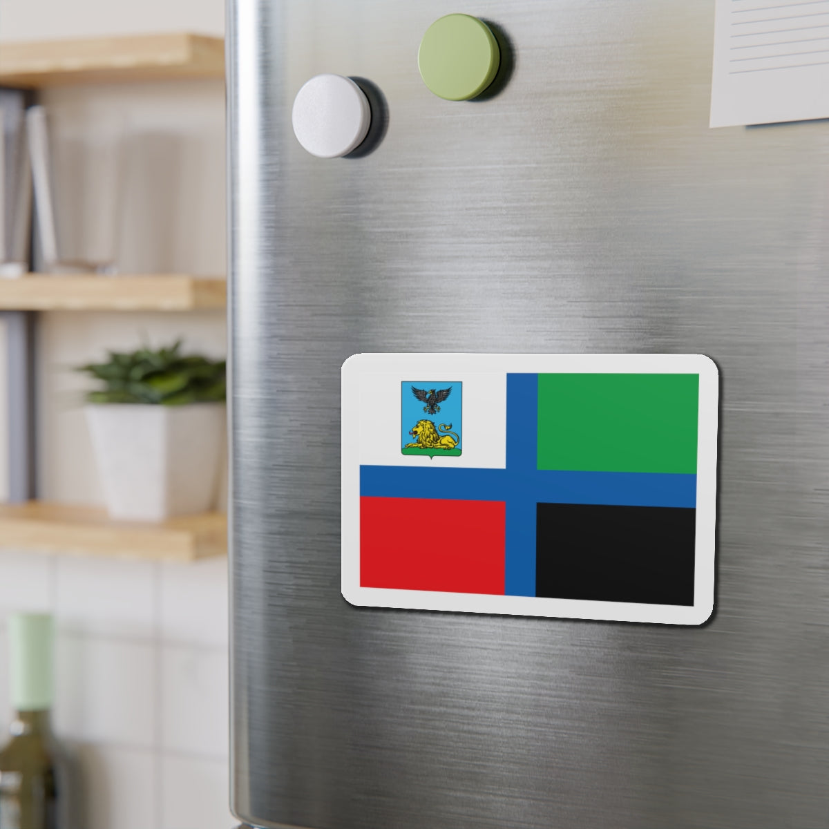 Flag of Belgorod Oblast Russia - Die-Cut Magnet-The Sticker Space