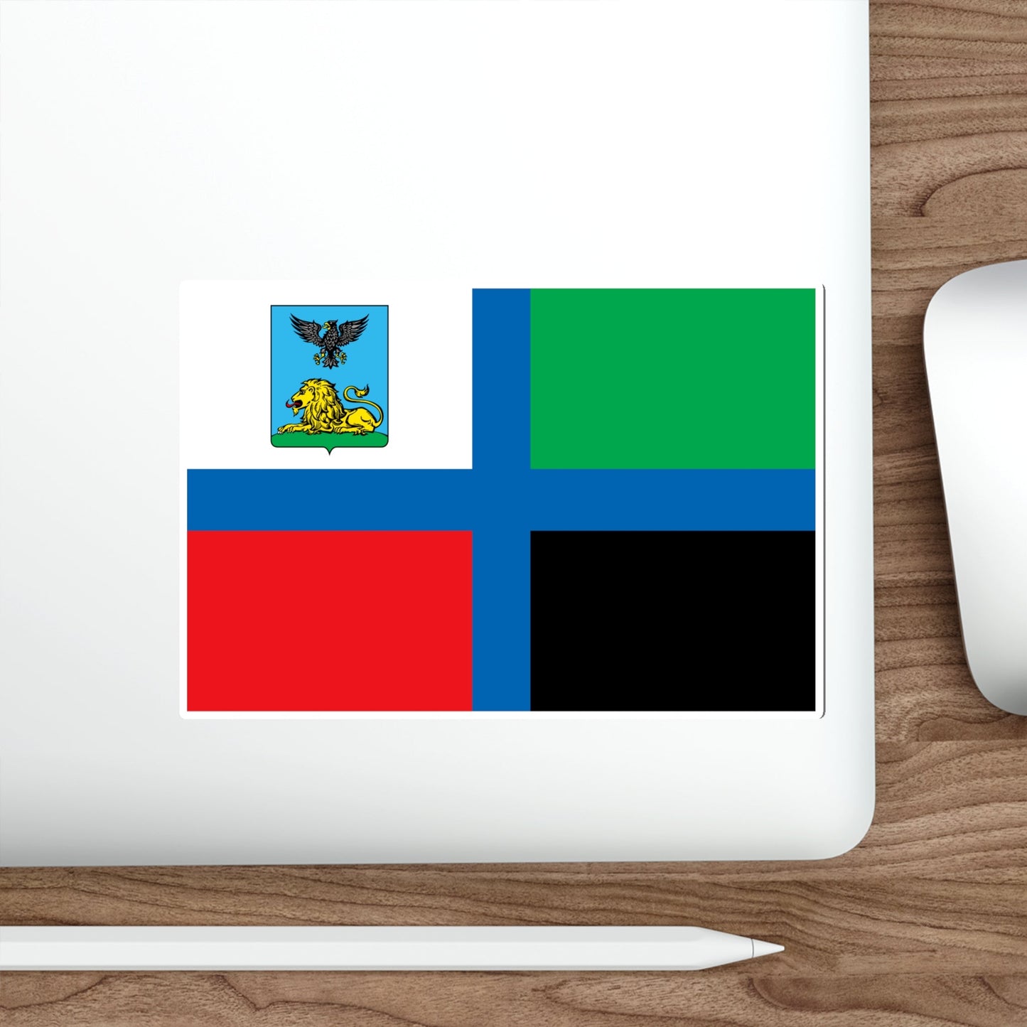 Flag of Belgorod Oblast Russia STICKER Vinyl Die-Cut Decal-The Sticker Space