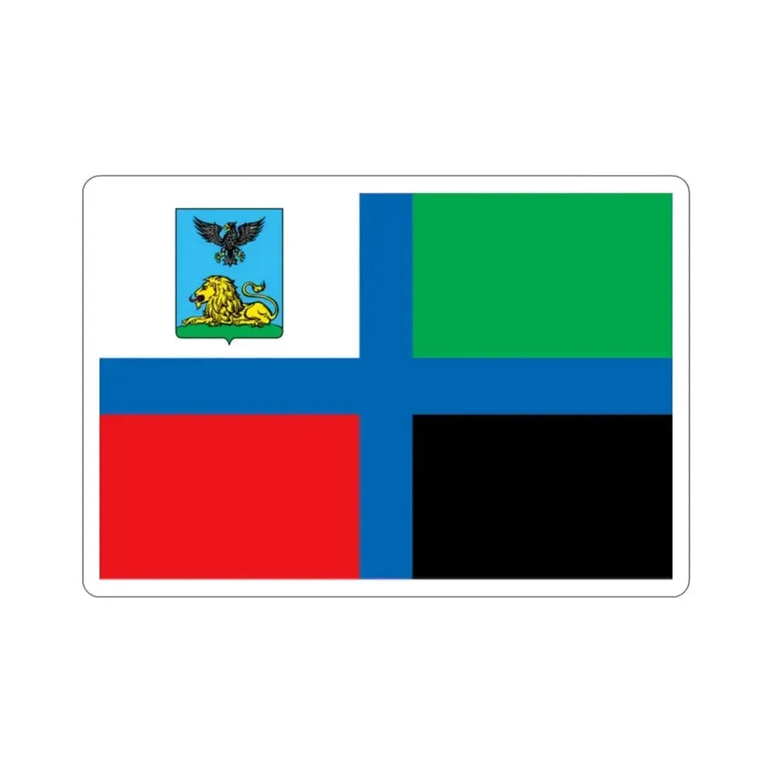 Flag of Belgorod Oblast Russia STICKER Vinyl Die-Cut Decal - The Sticker Space