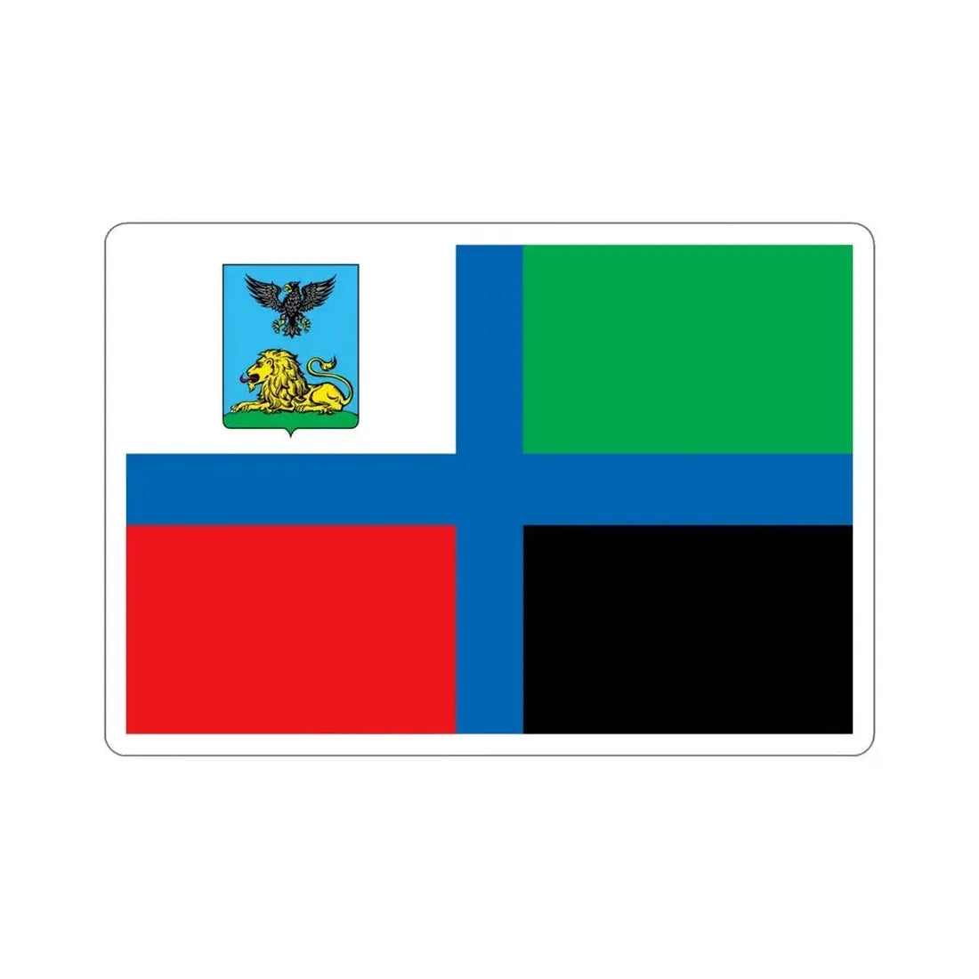 Flag of Belgorod Oblast Russia STICKER Vinyl Die-Cut Decal - The Sticker Space