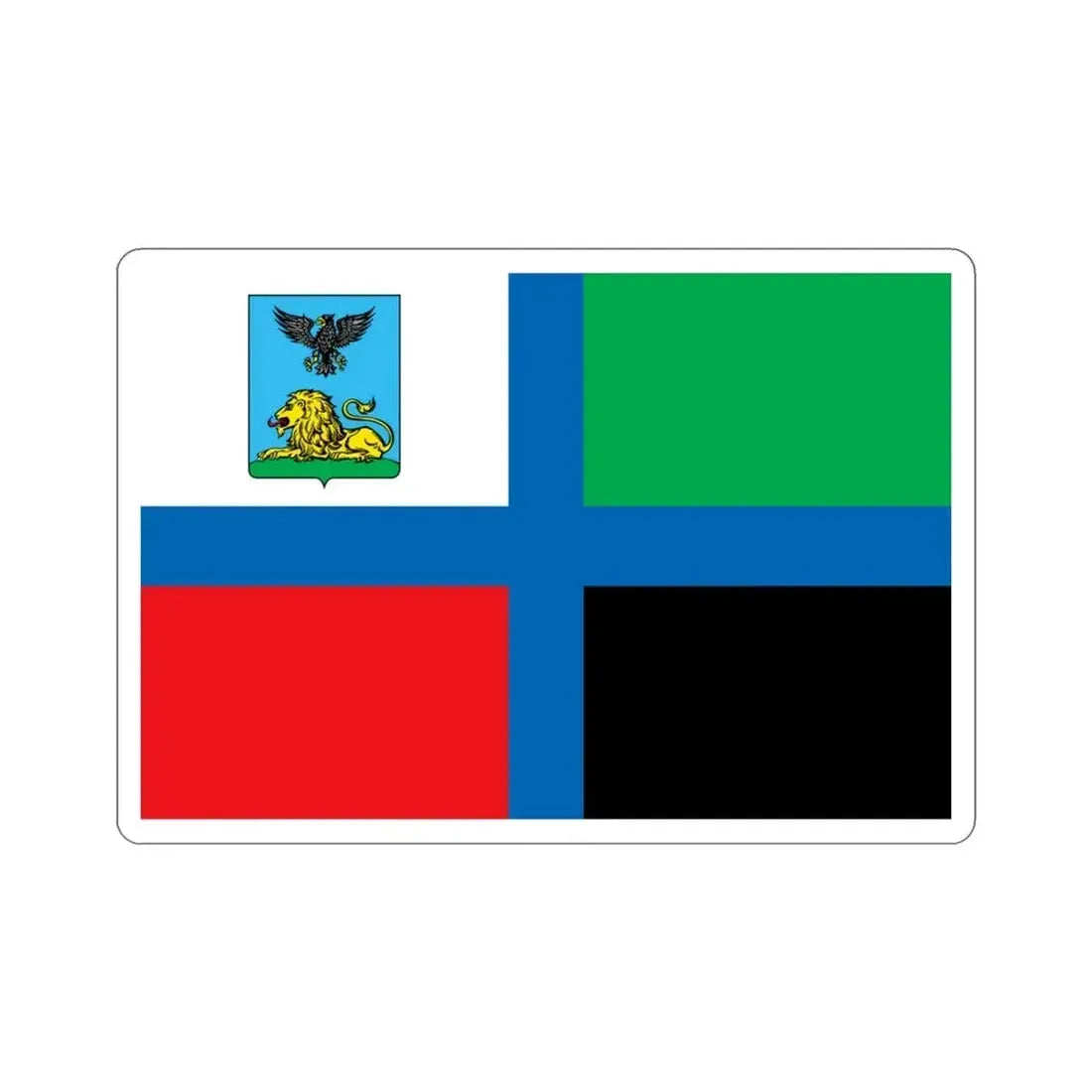Flag of Belgorod Oblast Russia STICKER Vinyl Die-Cut Decal - The Sticker Space