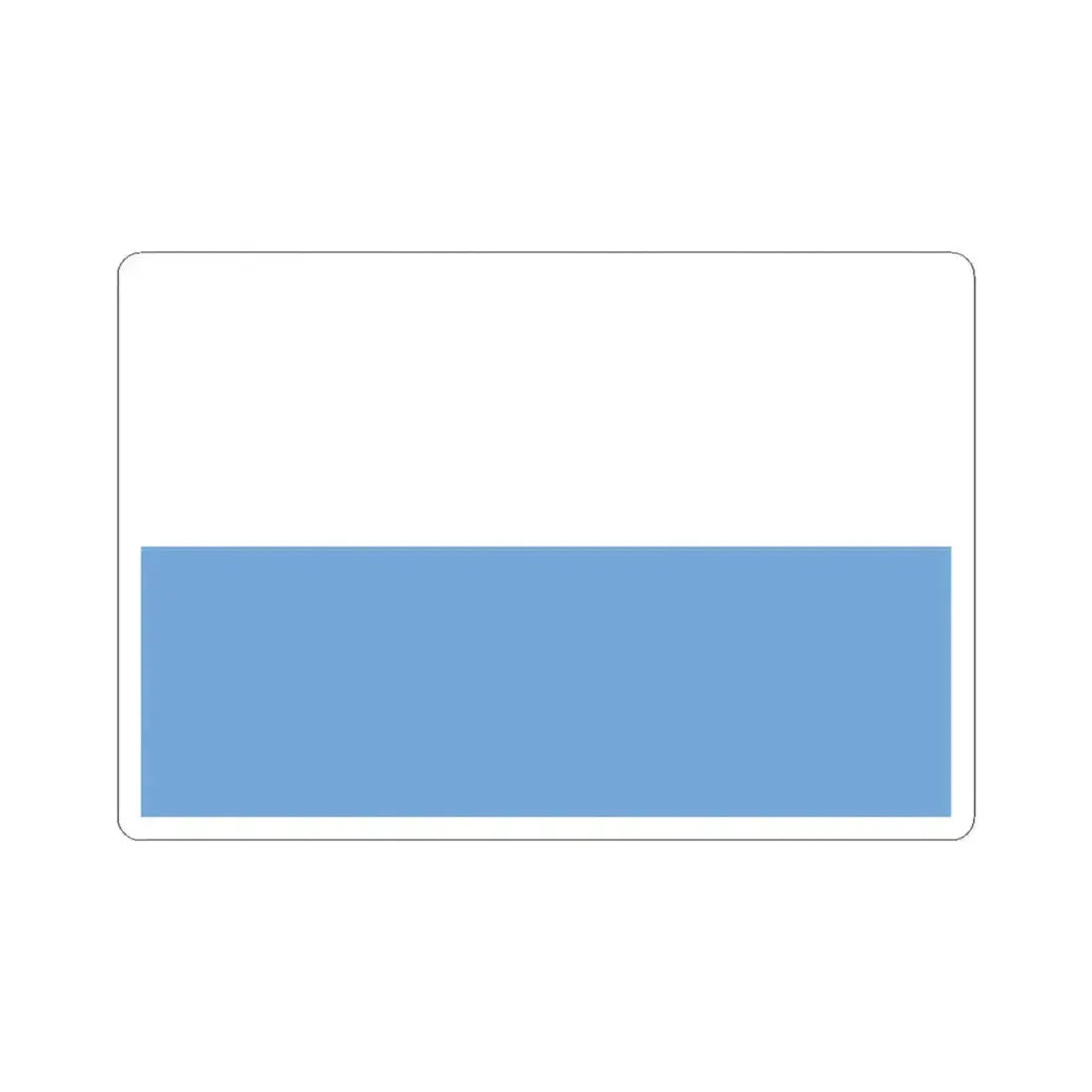 Flag of Belgrano 1812 (Argentina) STICKER Vinyl Kiss-Cut Decal 3 Inch White - The Sticker Space