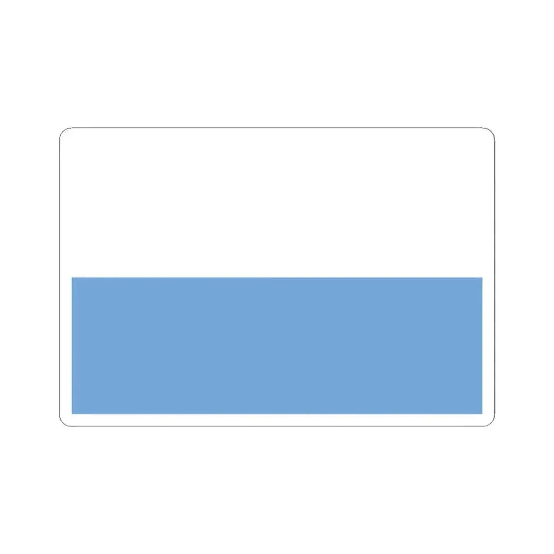 Flag of Belgrano 1812 (Argentina) STICKER Vinyl Kiss-Cut Decal 4 Inch White - The Sticker Space