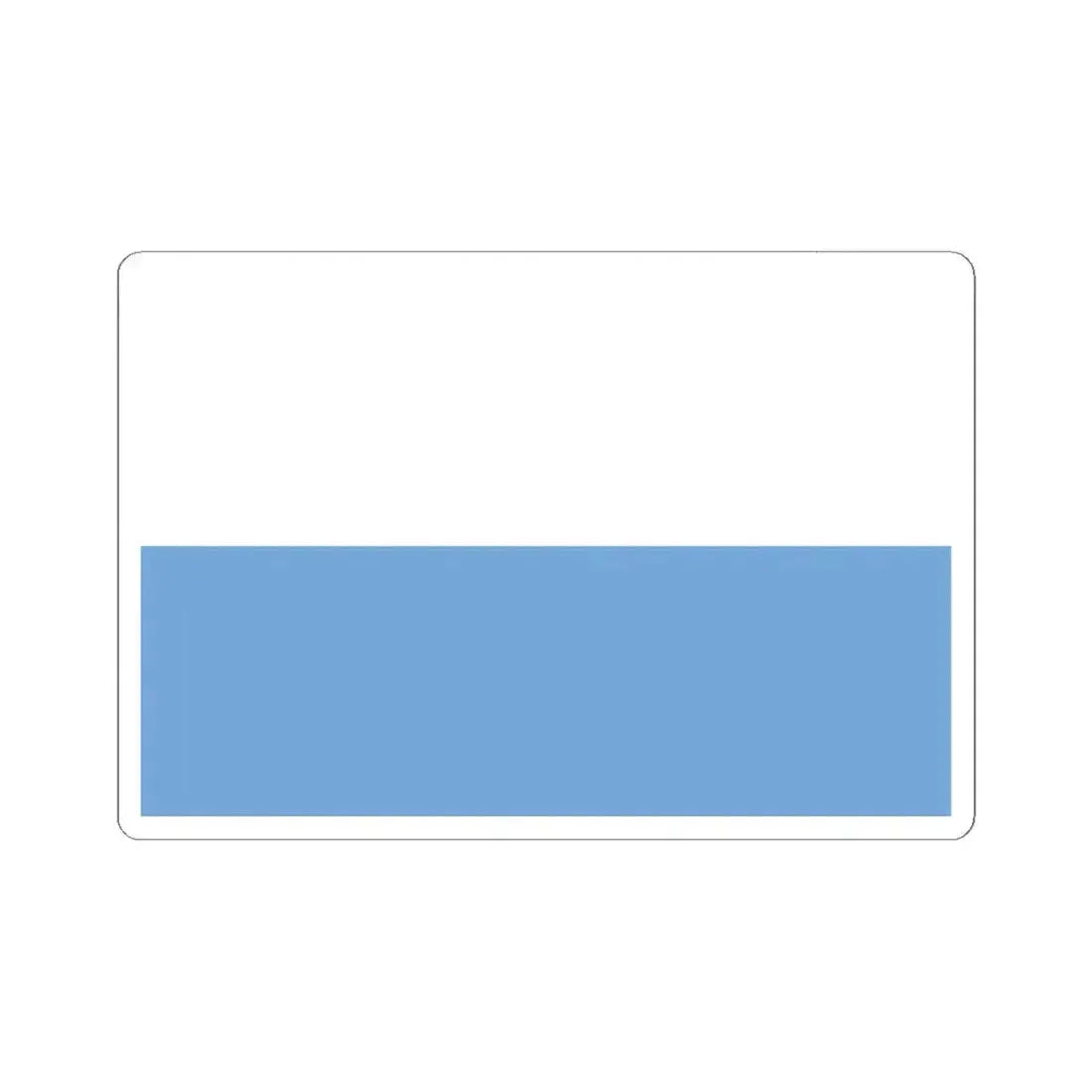 Flag of Belgrano 1812 (Argentina) STICKER Vinyl Kiss-Cut Decal 6 Inch White - The Sticker Space