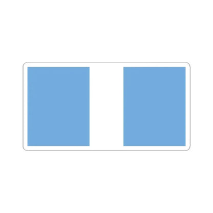 Flag of Belgrano in Vilcapugio and Ayohuma (Argentina) STICKER Vinyl Kiss-Cut Decal 3 Inch White - The Sticker Space