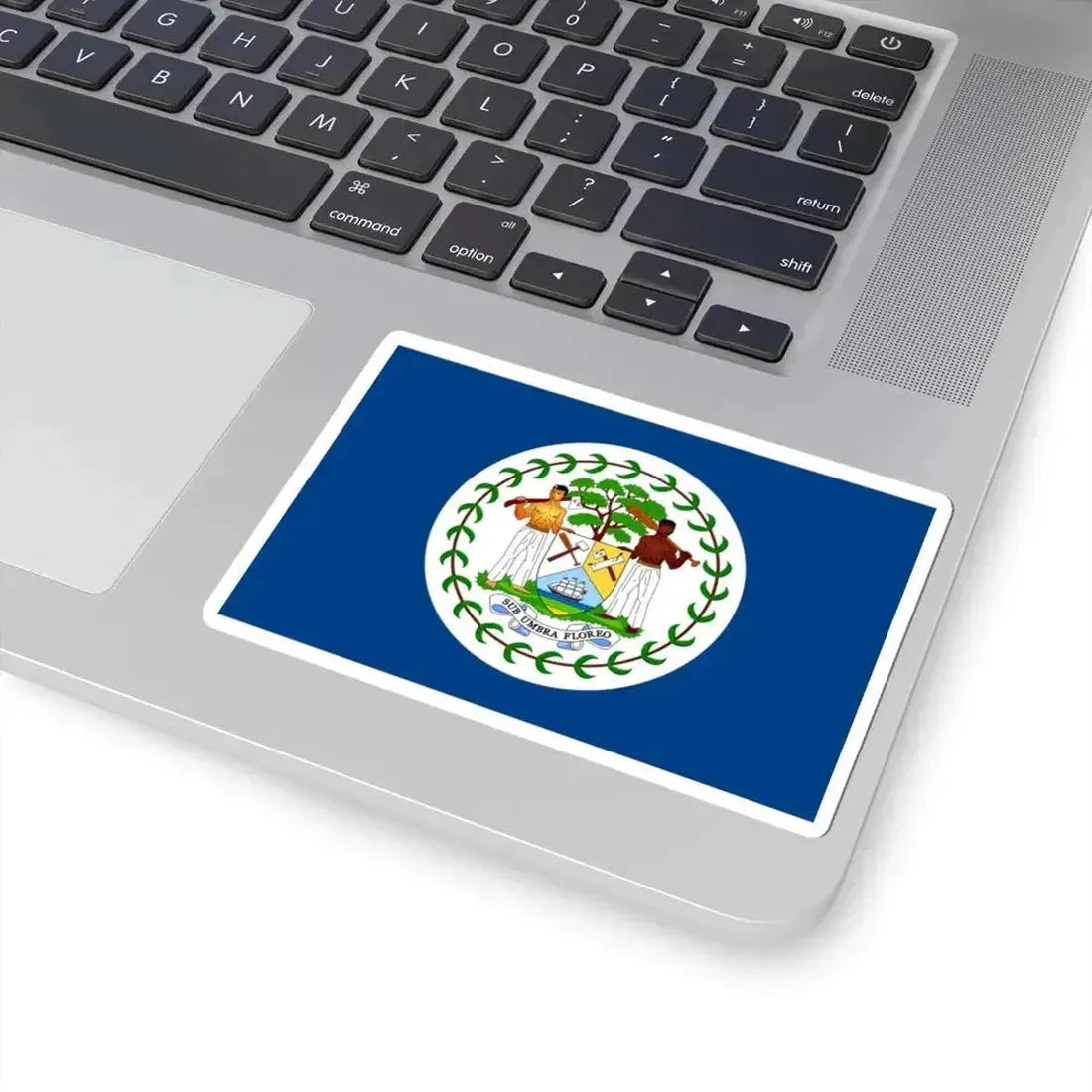 Flag of Belize 1950-1981 (Belize) STICKER Vinyl Kiss-Cut Decal - The Sticker Space
