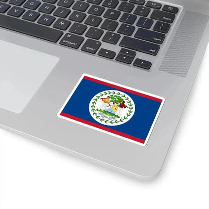Flag of Belize 1981-2019 (Belize) STICKER Vinyl Kiss-Cut Decal - The Sticker Space