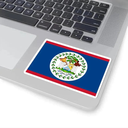 Flag of Belize 1981-2019 (Belize) STICKER Vinyl Kiss-Cut Decal - The Sticker Space