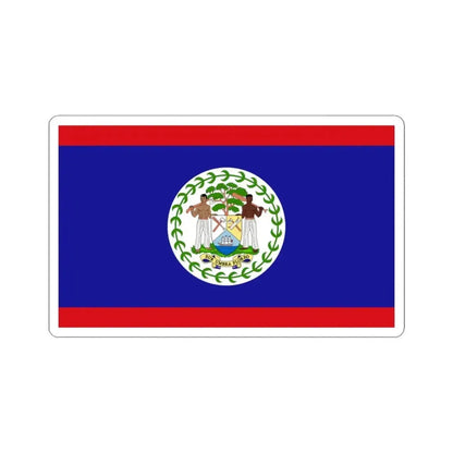Flag of Belize (Belize) STICKER Vinyl Kiss-Cut Decal 3 Inch White - The Sticker Space