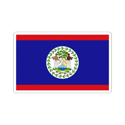 Flag of Belize (Belize) STICKER Vinyl Kiss-Cut Decal 6 Inch White - The Sticker Space