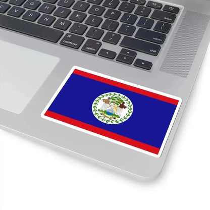 Flag of Belize (Belize) STICKER Vinyl Kiss-Cut Decal - The Sticker Space