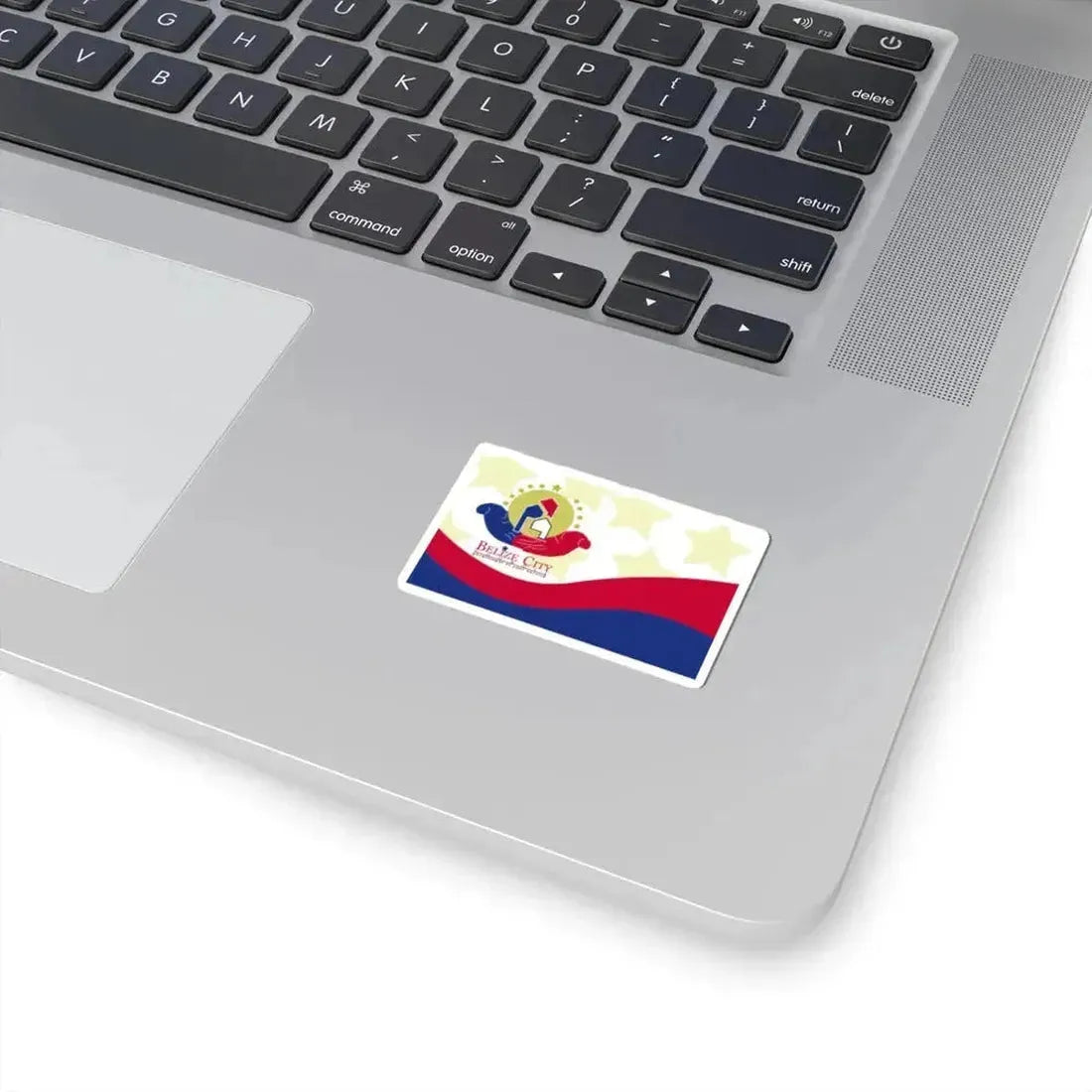 Flag of Belize City (Belize) STICKER Vinyl Kiss-Cut Decal - The Sticker Space