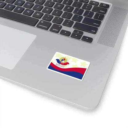 Flag of Belize City (Belize) STICKER Vinyl Kiss-Cut Decal - The Sticker Space