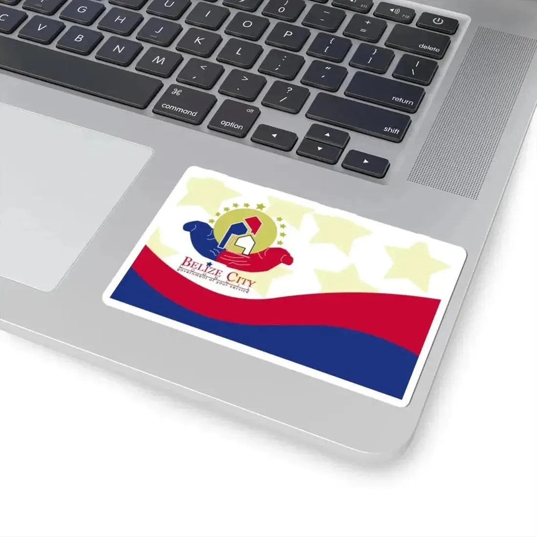 Flag of Belize City (Belize) STICKER Vinyl Kiss-Cut Decal - The Sticker Space