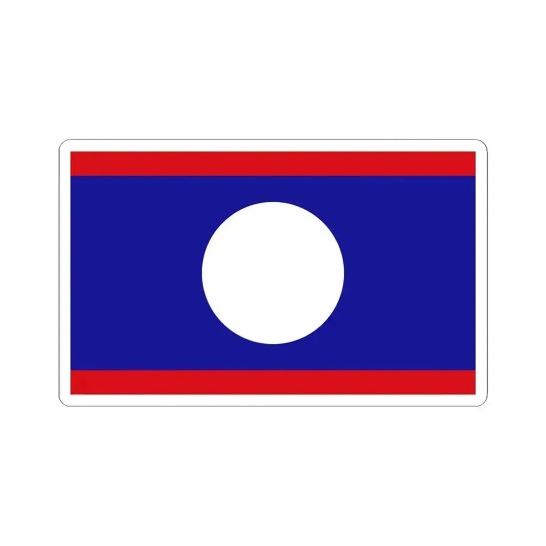 Flag of Belize no coat of arms (Belize) STICKER Vinyl Kiss-Cut Decal 6 Inch White - The Sticker Space