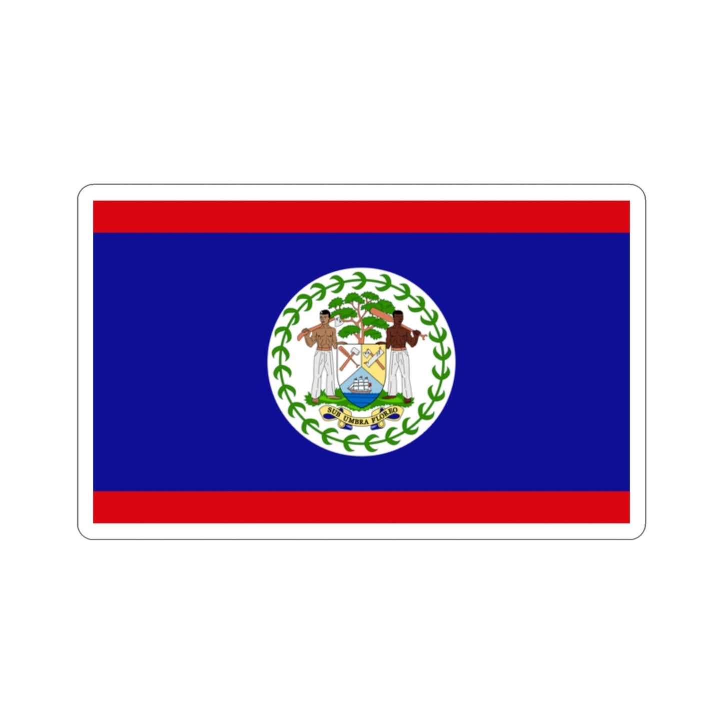 Flag of Belize STICKER Vinyl Die-Cut Decal-2 Inch-The Sticker Space