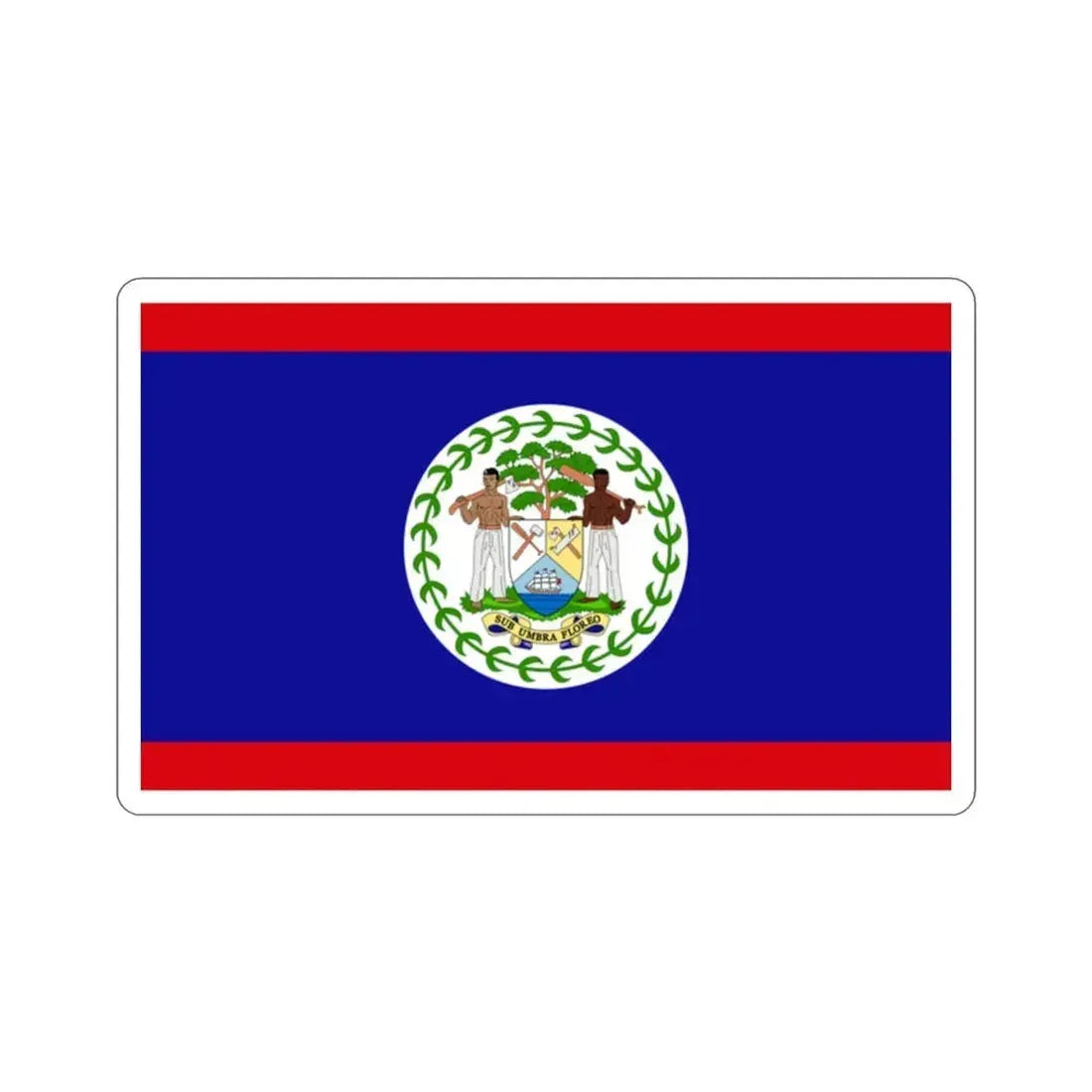Flag of Belize STICKER Vinyl Die-Cut Decal 2 Inch - The Sticker Space
