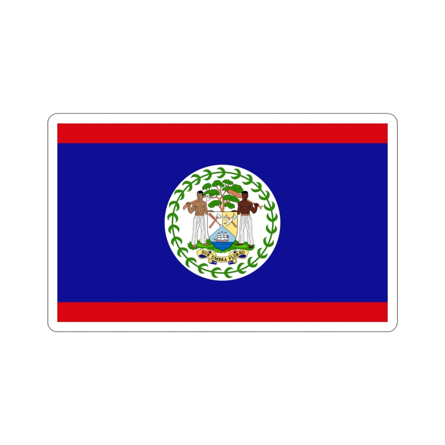 Flag of Belize STICKER Vinyl Die-Cut Decal-3 Inch-The Sticker Space