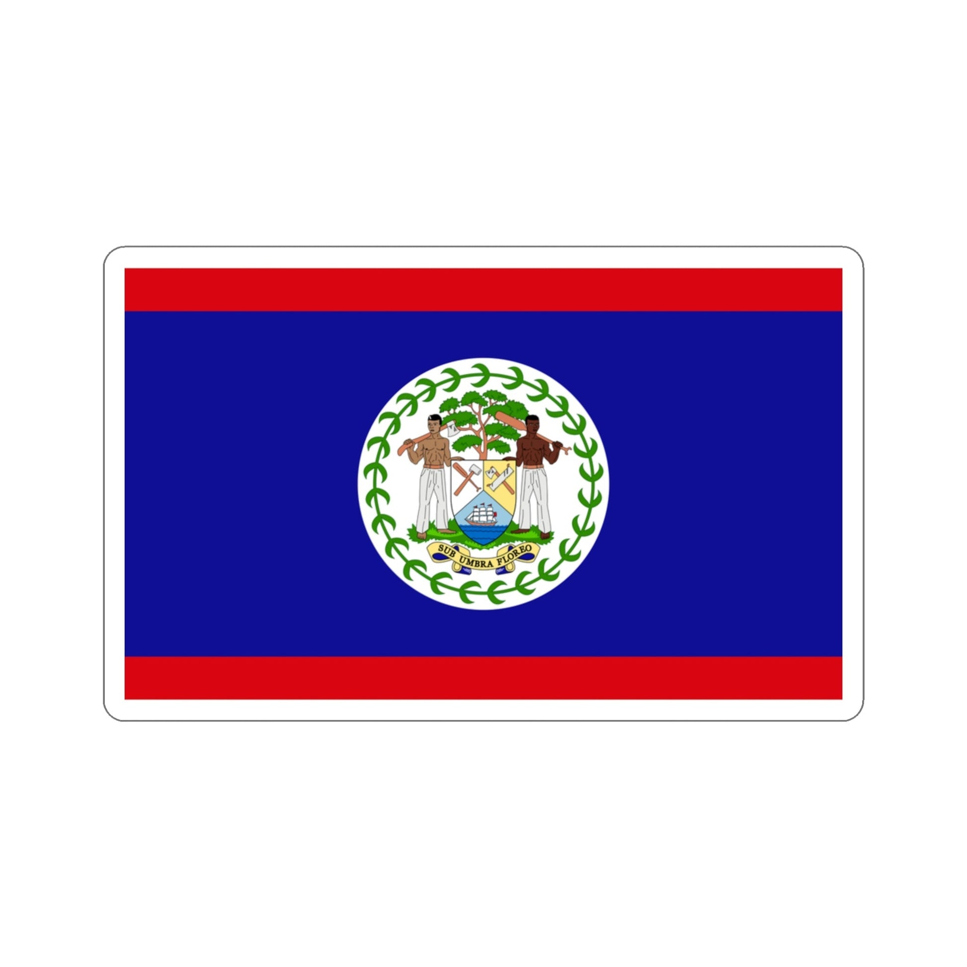 Flag of Belize STICKER Vinyl Die-Cut Decal-3 Inch-The Sticker Space