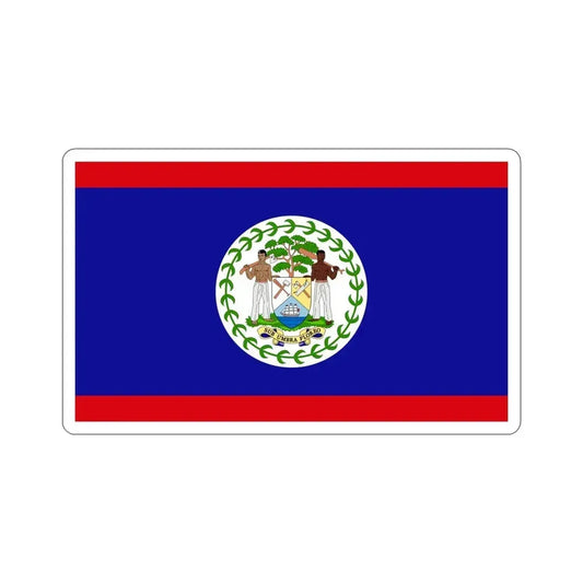 Flag of Belize STICKER Vinyl Die-Cut Decal 6 Inch - The Sticker Space