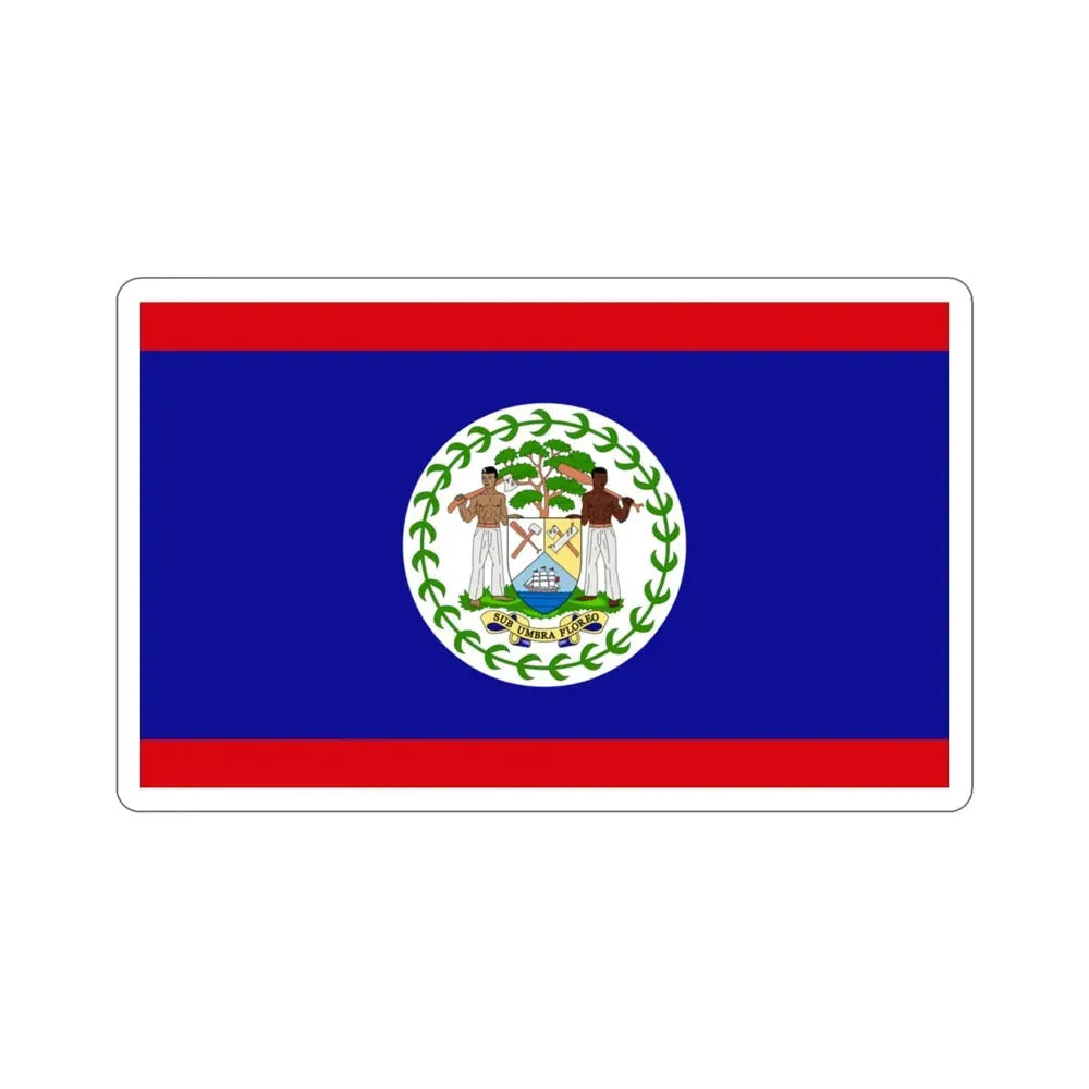 Flag of Belize STICKER Vinyl Die-Cut Decal - The Sticker Space