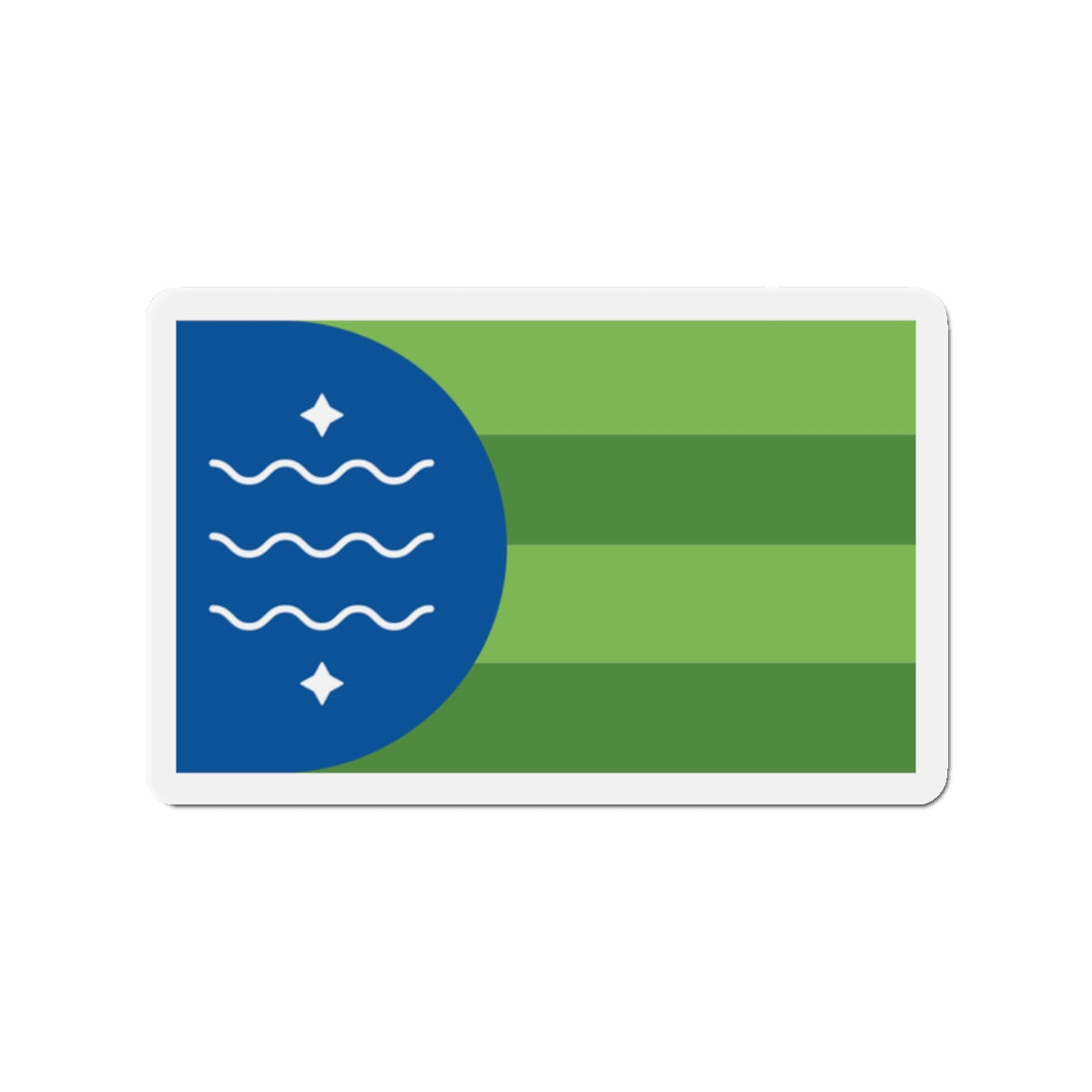 Flag of Bellingham Washington - Die-Cut Magnet-2" x 2"-The Sticker Space