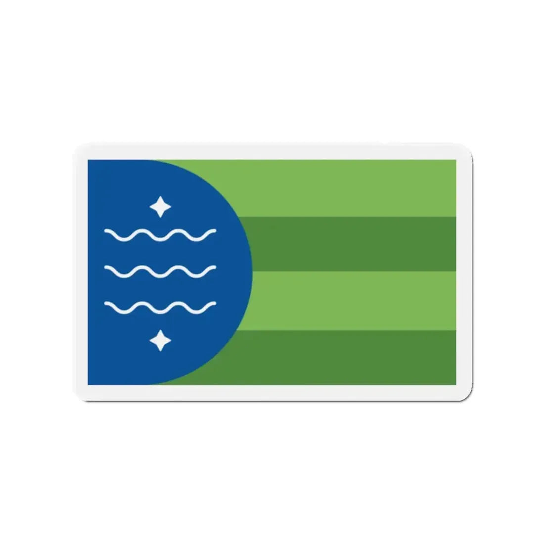 Flag of Bellingham Washington - Refrigerator Magnet 2 Inch - The Sticker Space