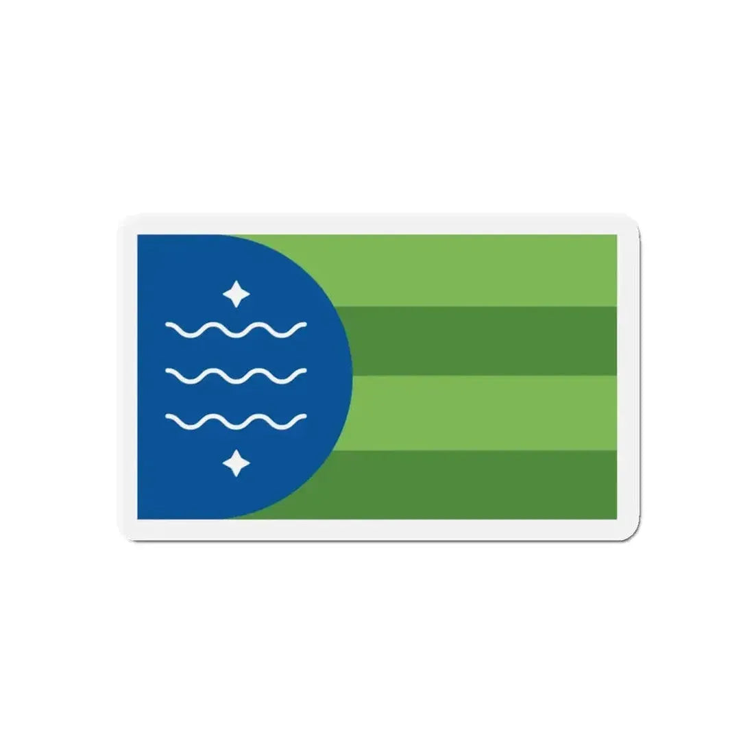 Flag of Bellingham Washington - Refrigerator Magnet - The Sticker Space