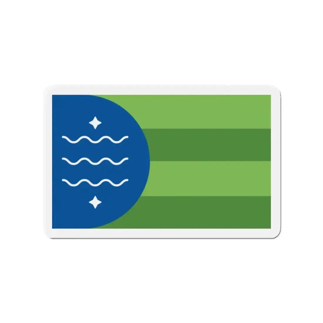 Flag of Bellingham Washington - Refrigerator Magnet - The Sticker Space