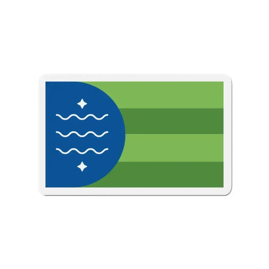 Flag of Bellingham Washington - Refrigerator Magnet - The Sticker Space