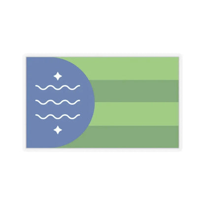 Flag of Bellingham, Washington - STICKER Vinyl Kiss-Cut Decal 2 Inch Transparent - The Sticker Space