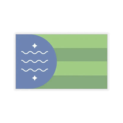 Flag of Bellingham, Washington - STICKER Vinyl Kiss-Cut Decal 3 Inch Transparent - The Sticker Space