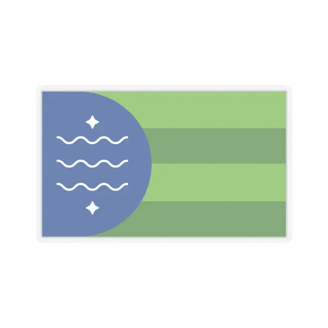 Flag of Bellingham, Washington - STICKER Vinyl Kiss-Cut Decal 4 Inch Transparent - The Sticker Space