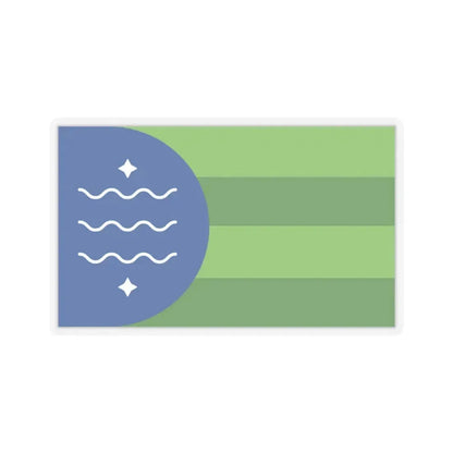 Flag of Bellingham, Washington - STICKER Vinyl Kiss-Cut Decal 4 Inch Transparent - The Sticker Space