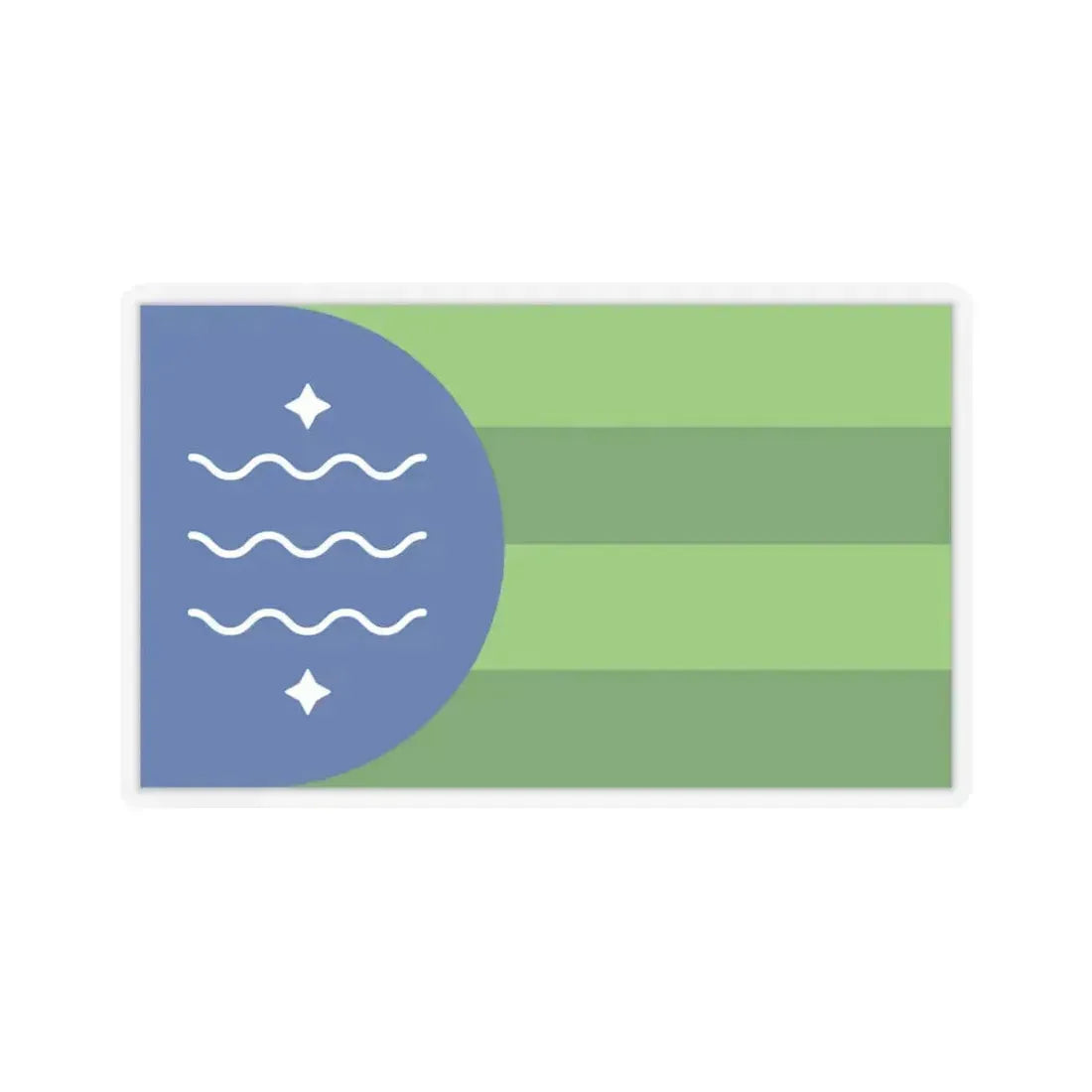 Flag of Bellingham, Washington - STICKER Vinyl Kiss-Cut Decal 6 Inch Transparent - The Sticker Space