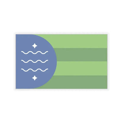 Flag of Bellingham, Washington - STICKER Vinyl Kiss-Cut Decal 6 Inch Transparent - The Sticker Space