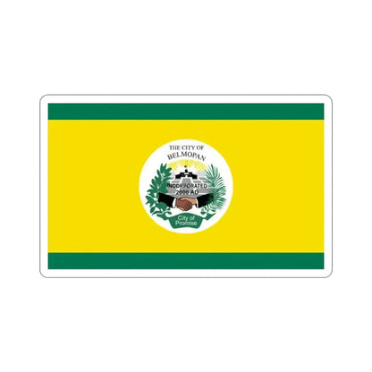 Flag of Belmopan, Belize STICKER Vinyl Die-Cut Decal 2 Inch - The Sticker Space