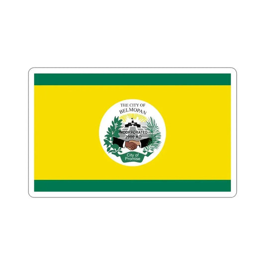 Flag of Belmopan, Belize STICKER Vinyl Die-Cut Decal 6 Inch - The Sticker Space