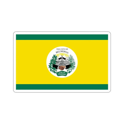 Flag of Belmopan, Belize STICKER Vinyl Die-Cut Decal - The Sticker Space