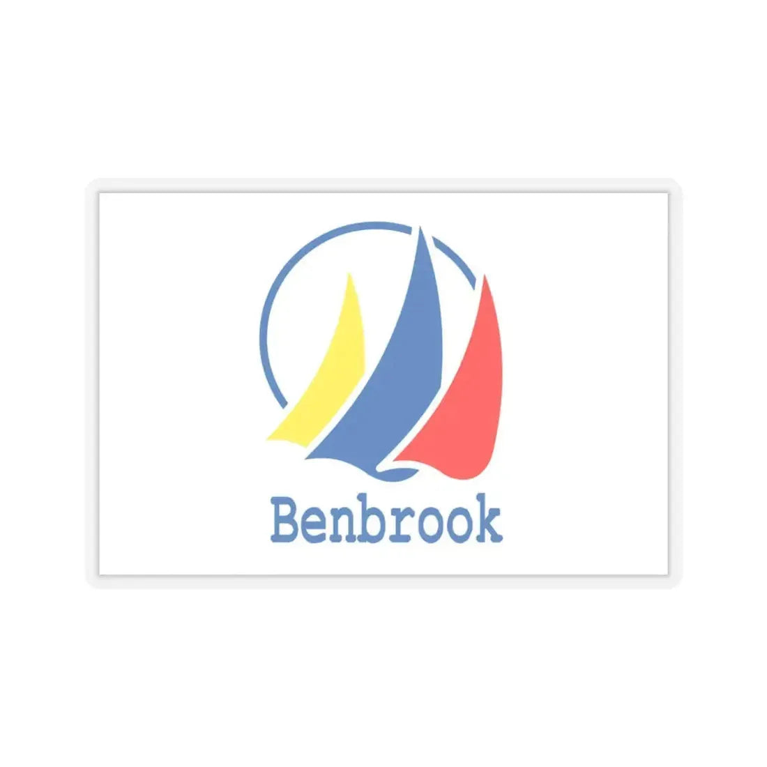 Flag of Benbrook, Texas - STICKER Vinyl Kiss-Cut Decal 3 Inch Transparent - The Sticker Space