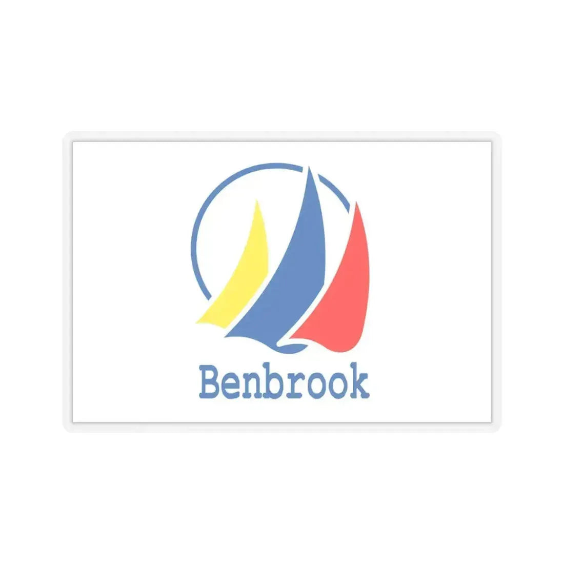 Flag of Benbrook, Texas - STICKER Vinyl Kiss-Cut Decal 6 Inch Transparent - The Sticker Space