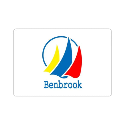Flag of Benbrook Texas (United States) STICKER Vinyl Kiss-Cut Decal 6 Inch White - The Sticker Space