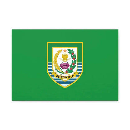 Flag of Bengkulu Indonesia - Canvas Wall Art 18″ x 12″ 1.25" - The Sticker Space