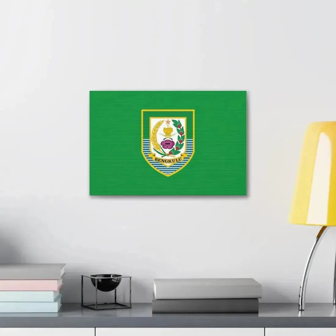 Flag of Bengkulu Indonesia - Canvas Wall Art - The Sticker Space