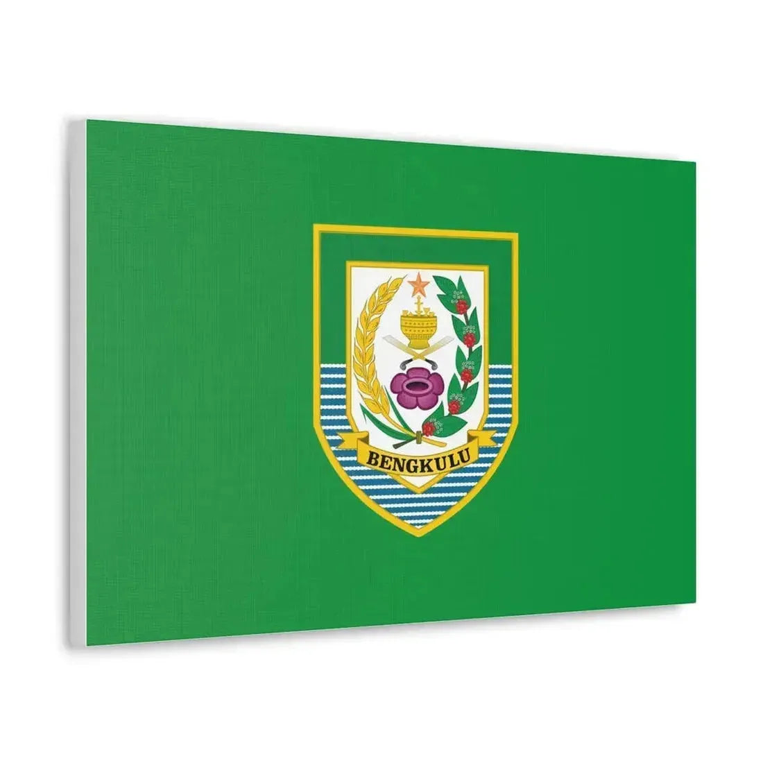 Flag of Bengkulu Indonesia - Canvas Wall Art - The Sticker Space