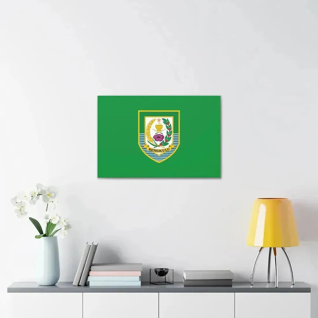 Flag of Bengkulu Indonesia - Canvas Wall Art - The Sticker Space