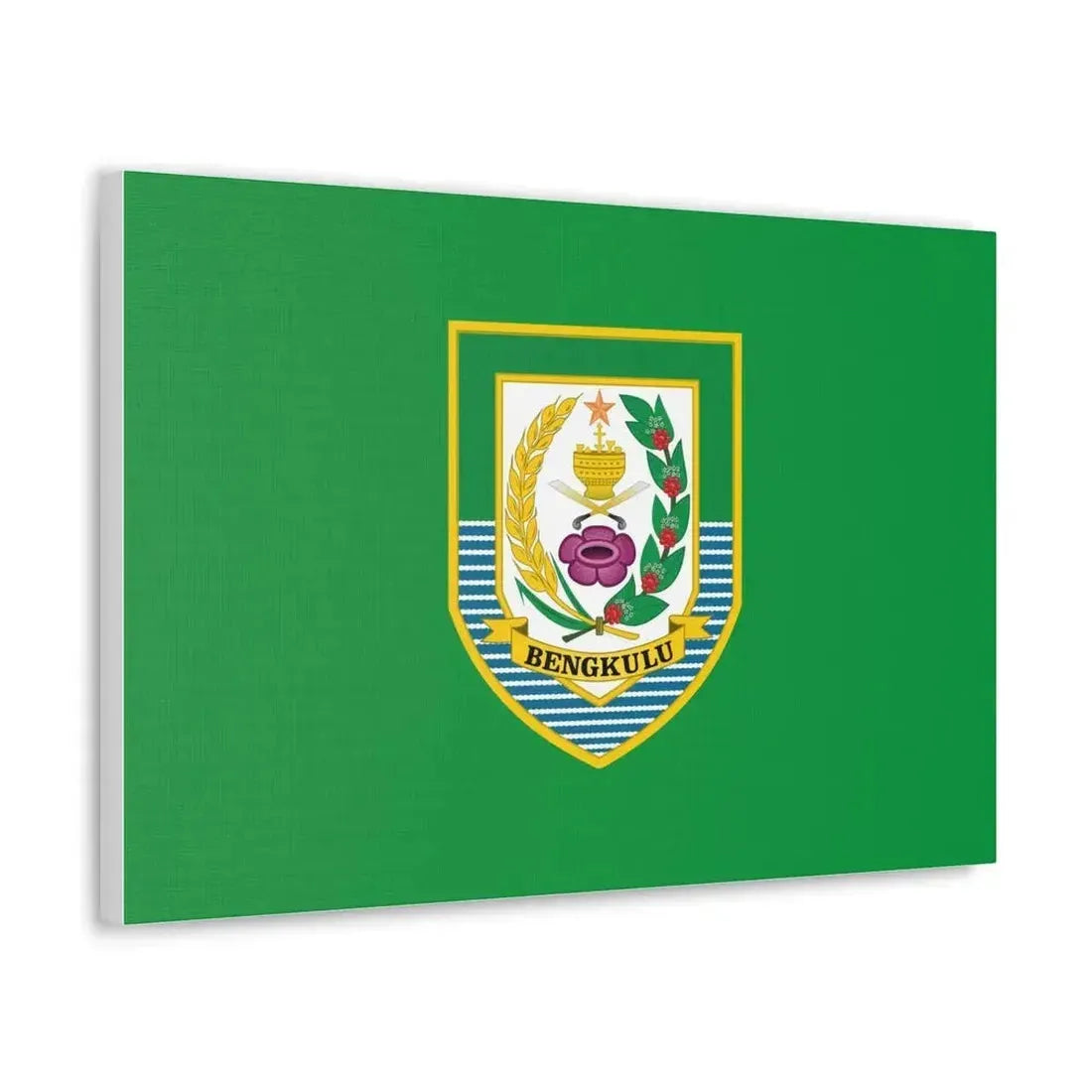 Flag of Bengkulu Indonesia - Canvas Wall Art - The Sticker Space
