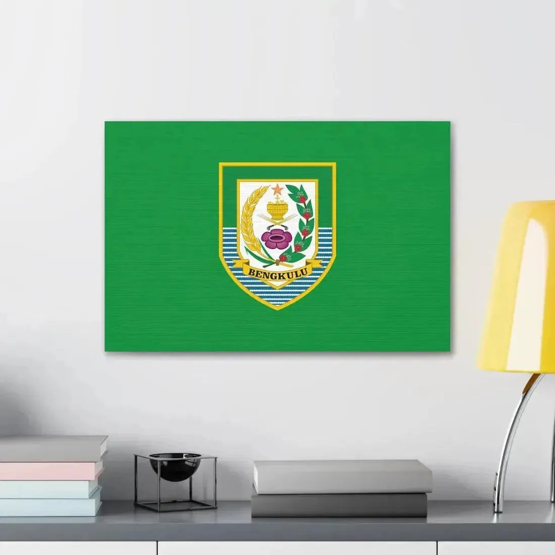 Flag of Bengkulu Indonesia - Canvas Wall Art - The Sticker Space