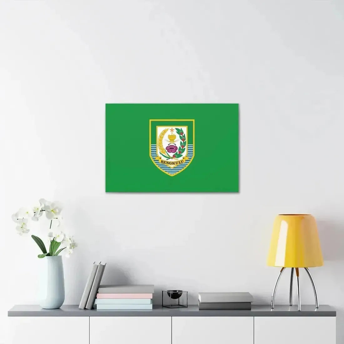 Flag of Bengkulu Indonesia - Canvas Wall Art - The Sticker Space